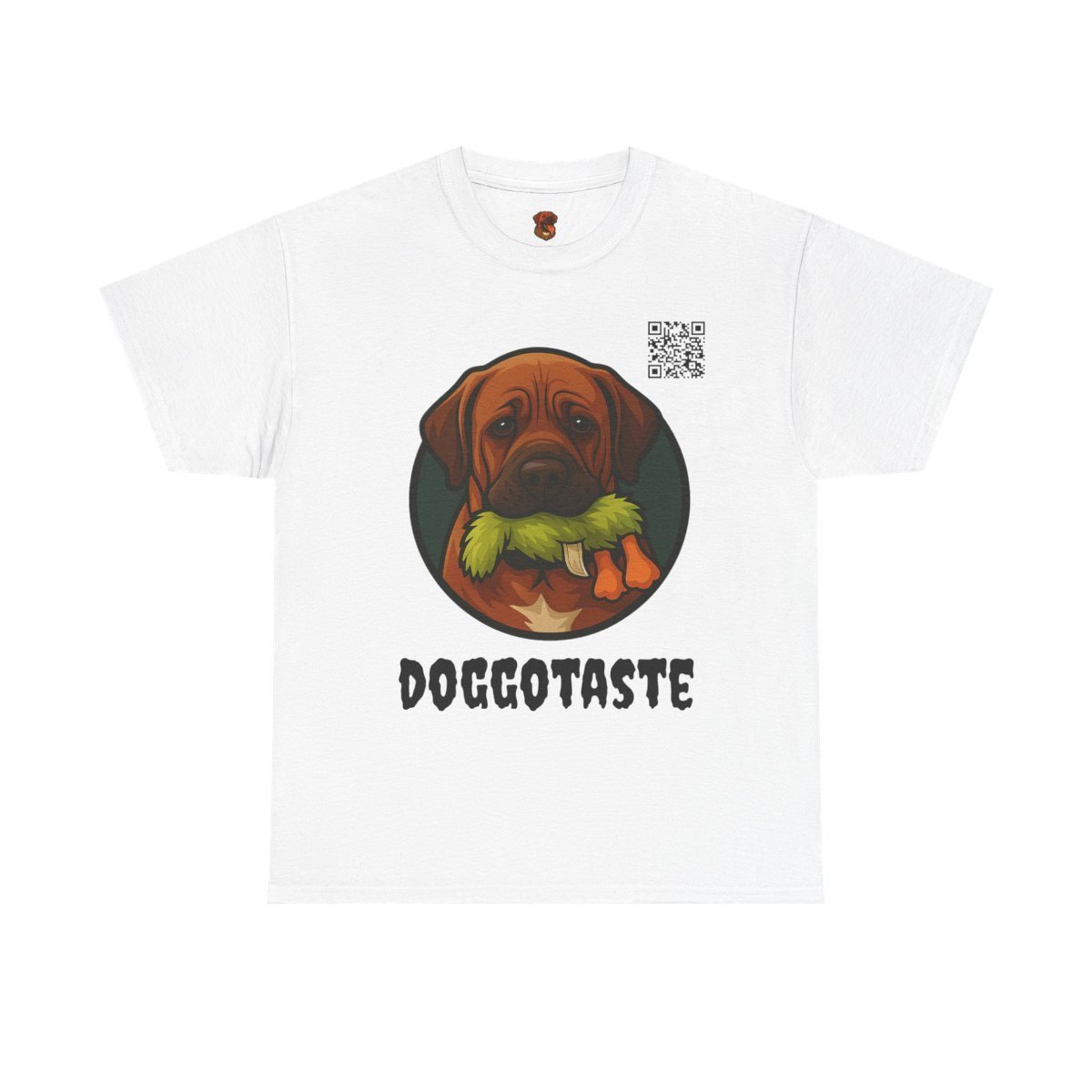 Koszulka DoggoTaste biała — ujęcie produktowe